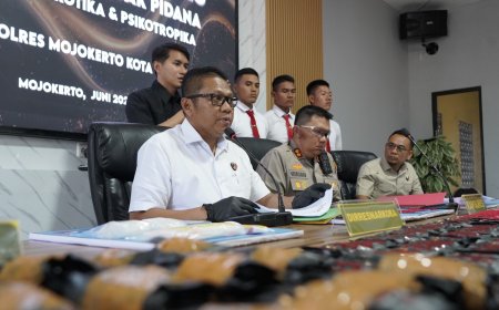 Polres Mojokerto Kota Tindak Tegas Pelaku Peredaran Zat Berbahaya