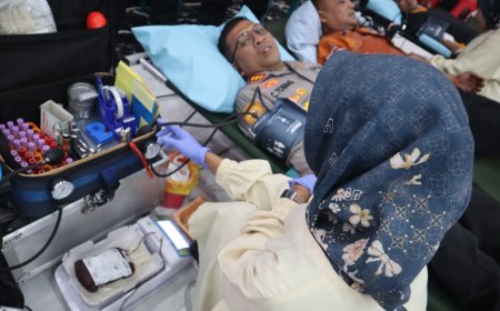 Polresta Sidoarjo Wujudkan Kepedulian Melalui Setetes Darah untuk Sesama