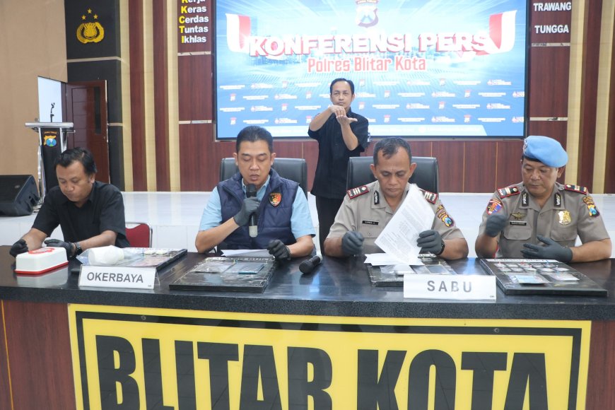 Polres Blitar Kota Ungkap Kasus Narkoba, 14 Tersangka Diamankan