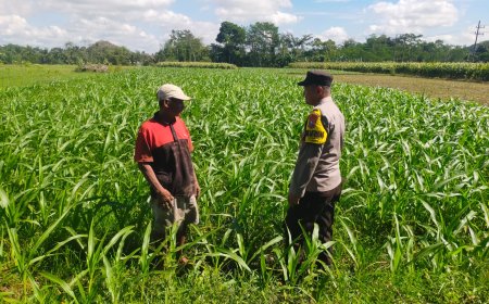 Polres Malang Dorong Warga Manfaatkan Lahan Kosong untuk Ketahanan Pangan