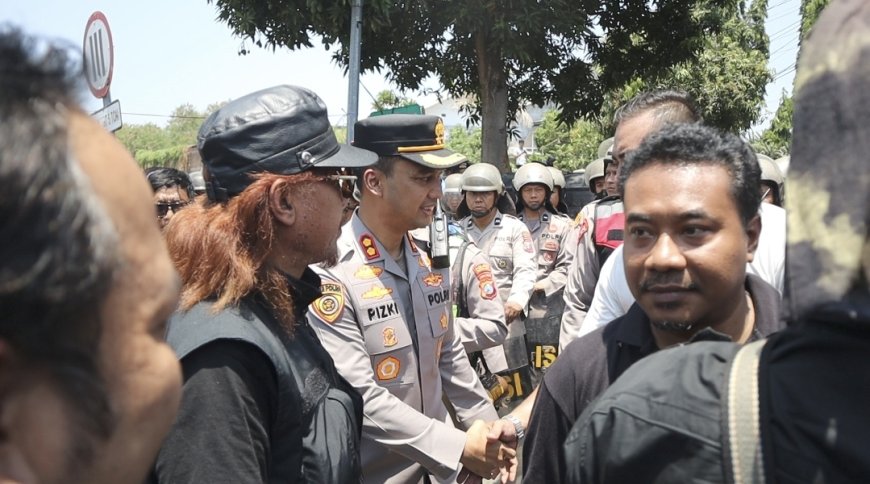 Kapolres Madiun Kota Apresiasi Massa PSHT dalam Menyampaikan Aspirasi, Aksi Damai Berakhir Kondusif